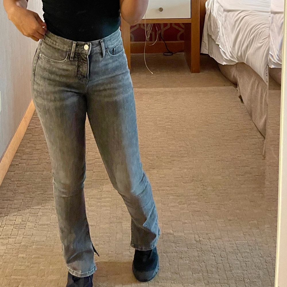 COPY - Express Gray Boot Cut Jeans with Subtle Texture